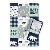 baby bear patchwork quilt top || the northern lights collection