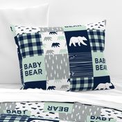 baby bear patchwork quilt top || the northern lights collection