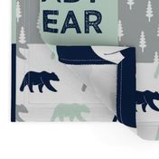 baby bear patchwork quilt top || the northern lights collection