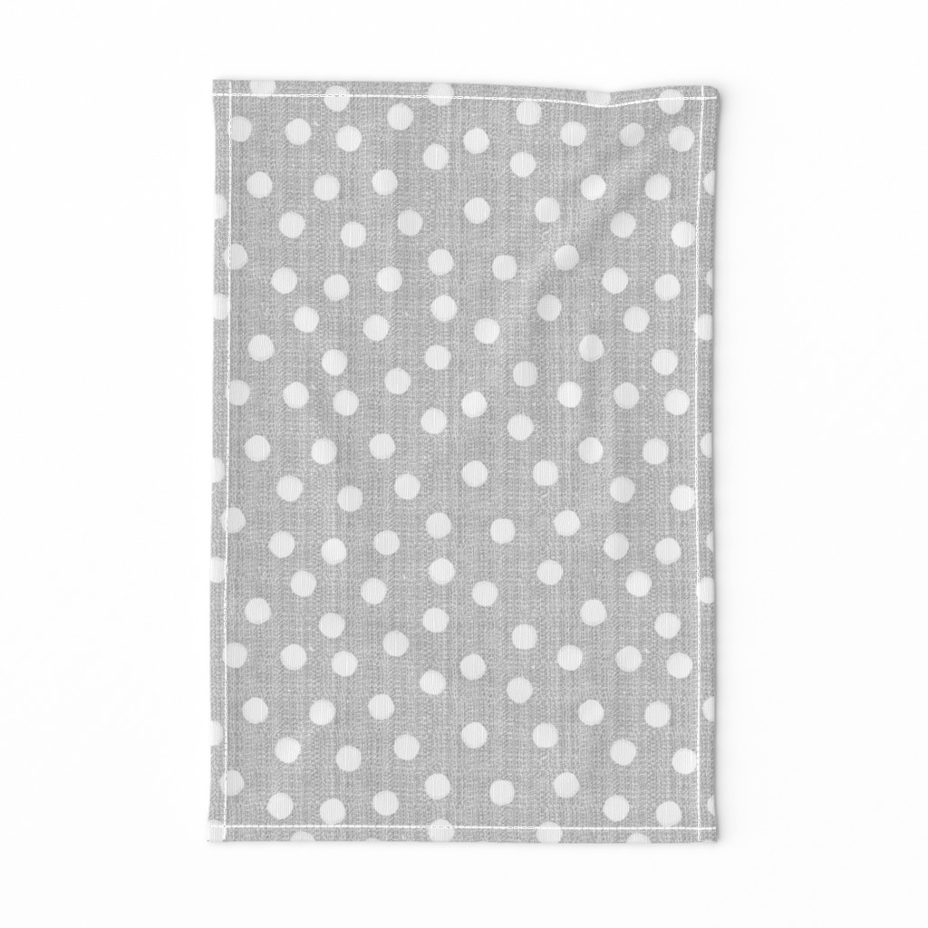 snowballs-polka dots-gray