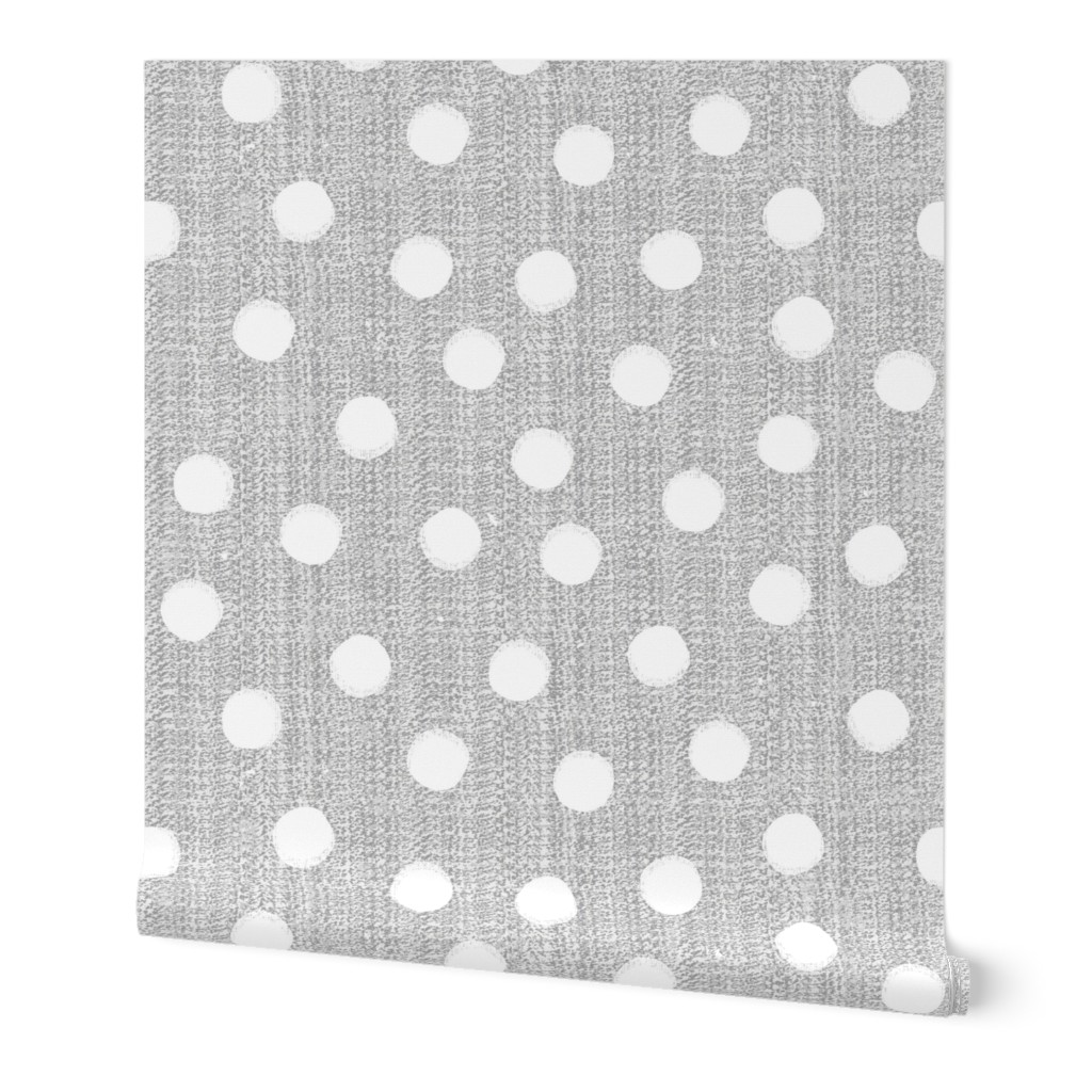 snowballs-polka dots-gray