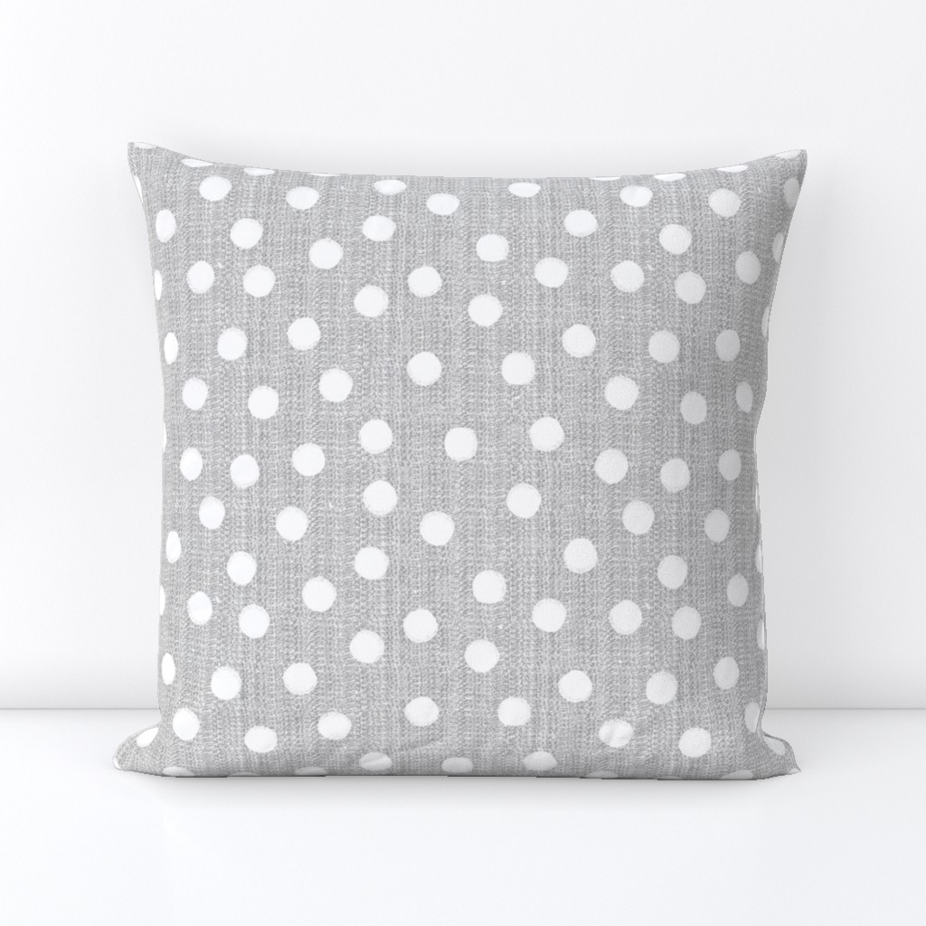 snowballs-polka dots-gray