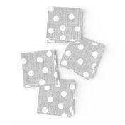 snowballs-polka dots-gray