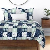 little man patchwork quilt top (90) || the northern lights collection