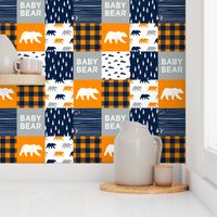 baby bear patchwork quilt top  || the great outdoors collection