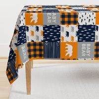 baby bear patchwork quilt top  || the great outdoors collection