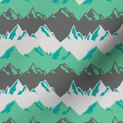 Alps in Teal 
