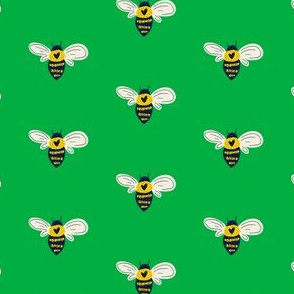 Love Bees on Green