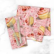 Pink Cupcake Paisley