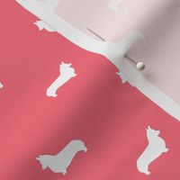 brink prink corgi silhouette dog fabric cute dog design pets fabric for sewing
