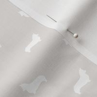 gardenia corgi silhouette dog fabric cute dog design pets fabric for sewing