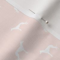blush greyhound dog silhouette fabric