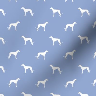 cerulean greyhound dog silhouette fabric