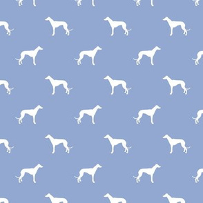 cerulean greyhound dog silhouette fabric
