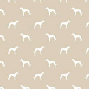 sand greyhound dog silhouette fabric