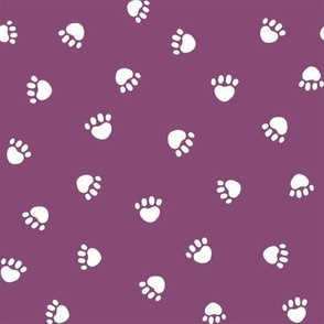 amethyst paw print fabric, pet fabric, dog fabric, cat fabric