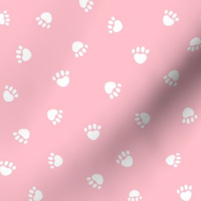 blossom paw print fabric, pet fabric, dog fabric, cat fabric