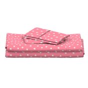 flamingo pink paw print fabric, pet fabric, dog fabric, cat fabric