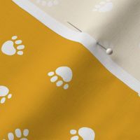 golden paw print fabric, pet fabric, dog fabric, cat fabric