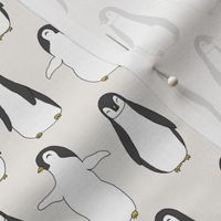 penguin // penguins pingu cute baby nursery off-white penguins fabric penguin fabric