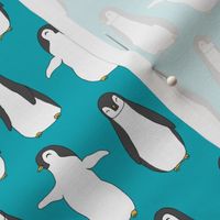 penguins // baby animals pingu penguin design winter penguins fabric