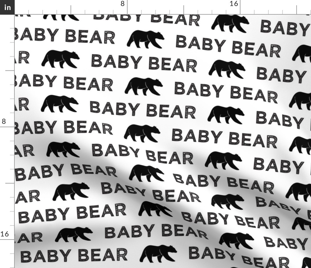 Baby Bear || black & white 