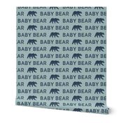 baby bear || dusty blue and navy linen