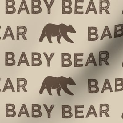 baby bear || dark brown and tan