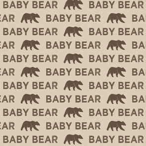 baby bear || dark brown and tan