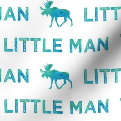 Little man || watercolor moose
