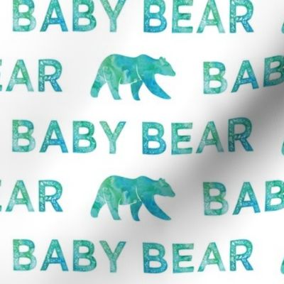 baby bear || watercolor bear