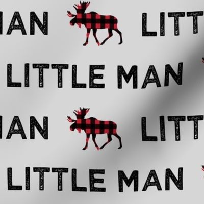 Little man || plaid moose on fog