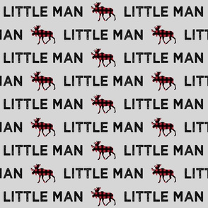 Little man || plaid moose on fog