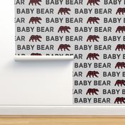 baby bear || plaid bear on fog