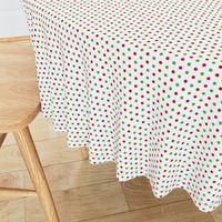 Christmas Red Green White Polka Dots Poka Dot