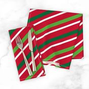 Christmas Stripes Red Green White