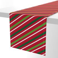 Christmas Stripes Red Green White