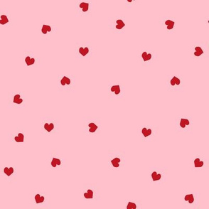 red and pink hearts fabric pink and red scattered hearts mini valentines day