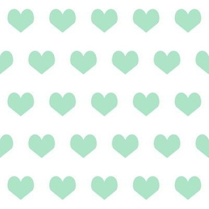 mint hearts fabric mint design mint and white fabric valentines heart design