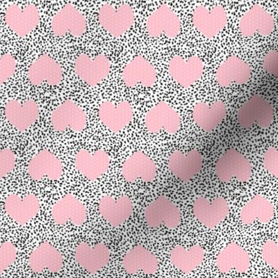 pink and white painted hearts pink valentines day hearts fabric