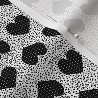 black and white hearts fabric heart fabric love design fabrics