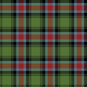 Georgia official tartan, 6" weathered