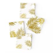 Palm leaves golden mustard tropical 