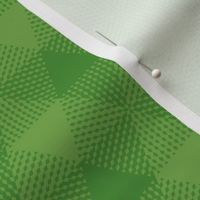 triangle gingham - grass green