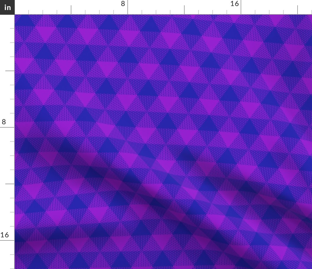 triangular purple gingham