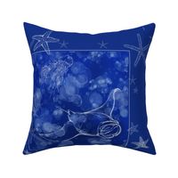 UNDERWATER MANTA RAY PILLOW