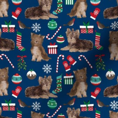 chocolate_yorkie_christmas_navy