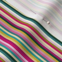 16-23K  Candy Stripe Light Jewel pink teal aqua green rainbow _Miss Chiff Designs