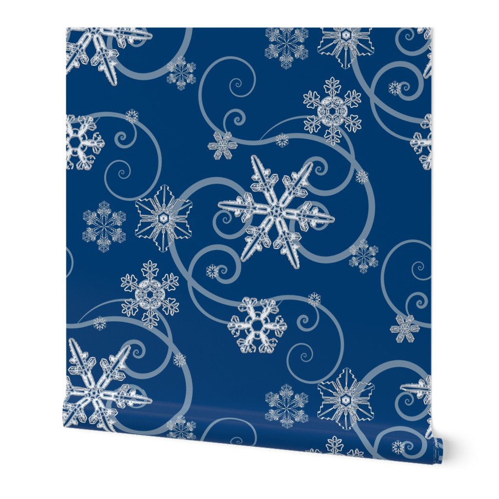 Snowflakes Blue