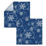 Snowflakes Blue